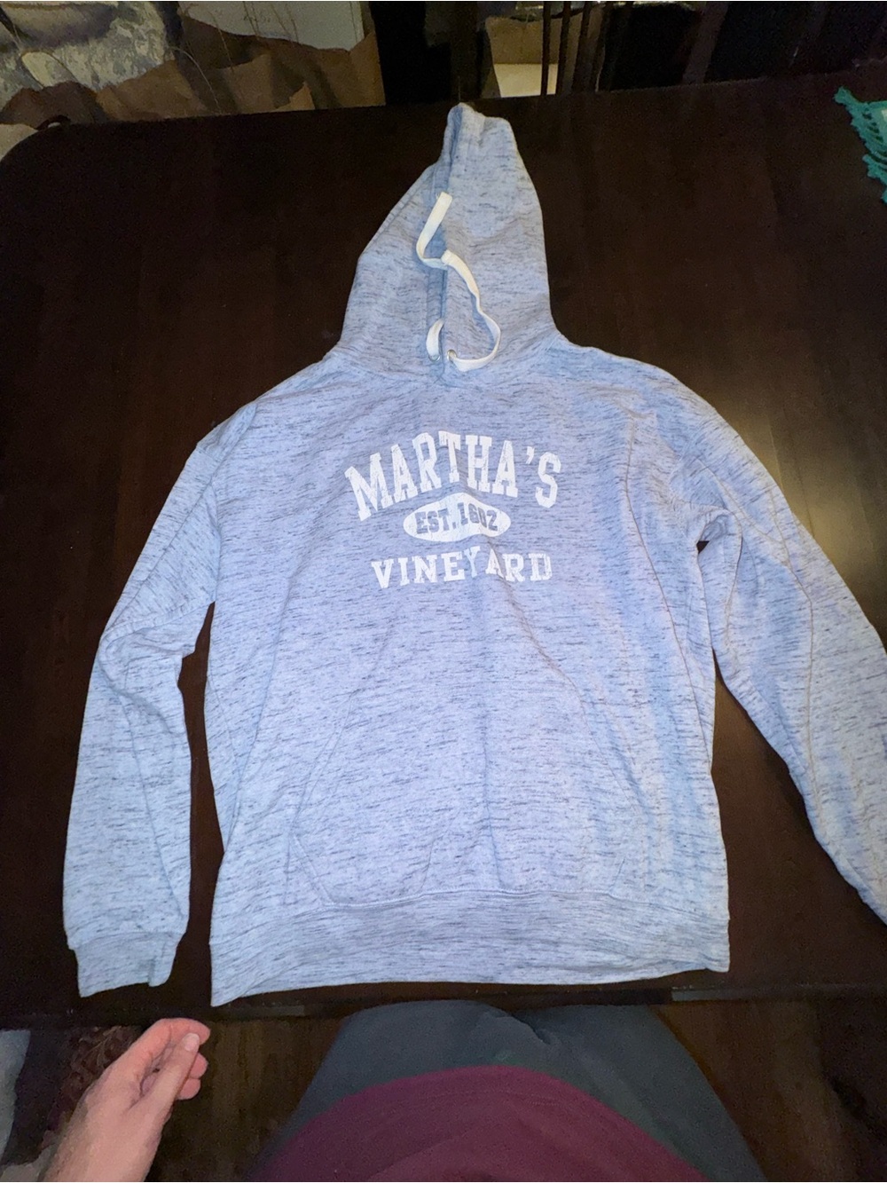 Martha’s Vineyard Light Blue Hoodie Sweatshirt